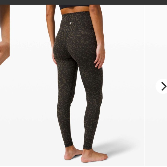 Lululemon Align Pant 28" Wild Thing Camo Dark Olive Multi size 8 - Picture 2 of 9